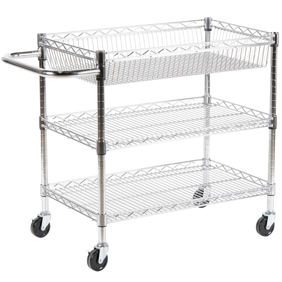 Chrome Wire Utility Cart Schools In